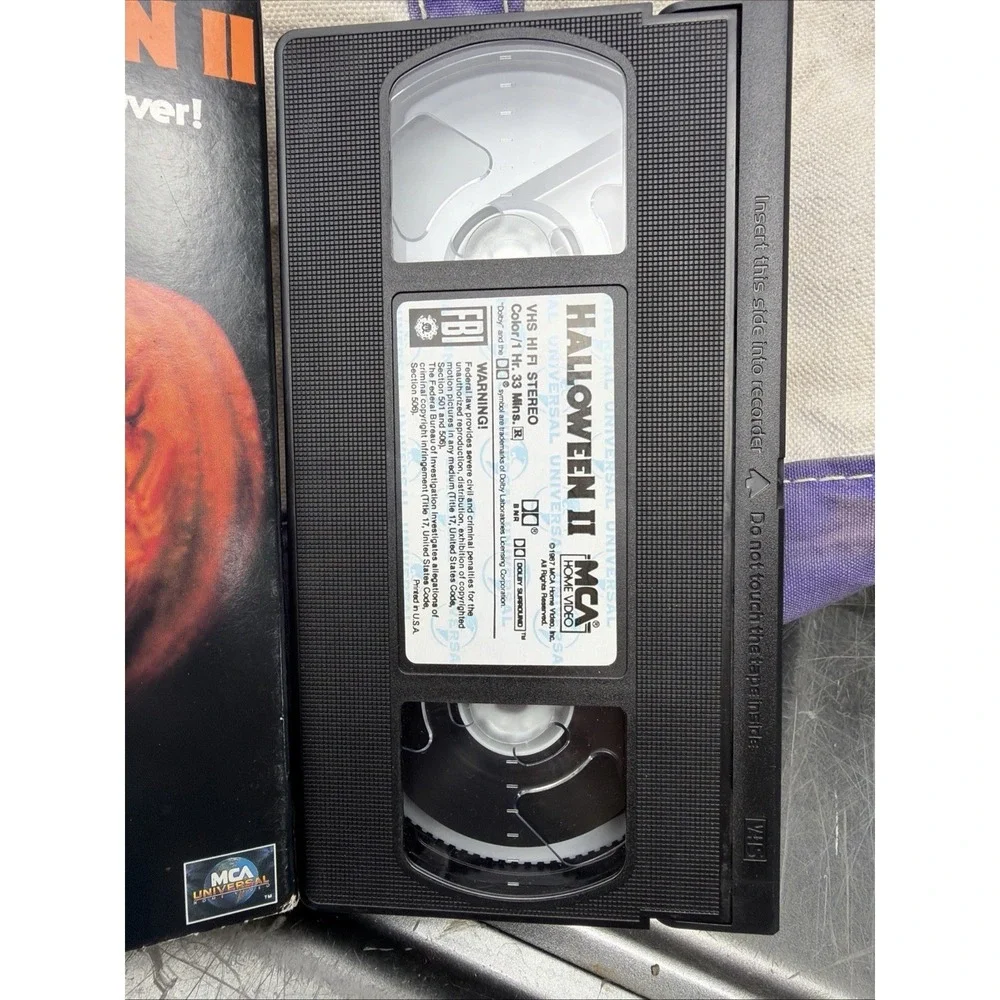 Halloween II 2 VHS Horror 1981 MCA John Carpenter Michael Myers Good Shape